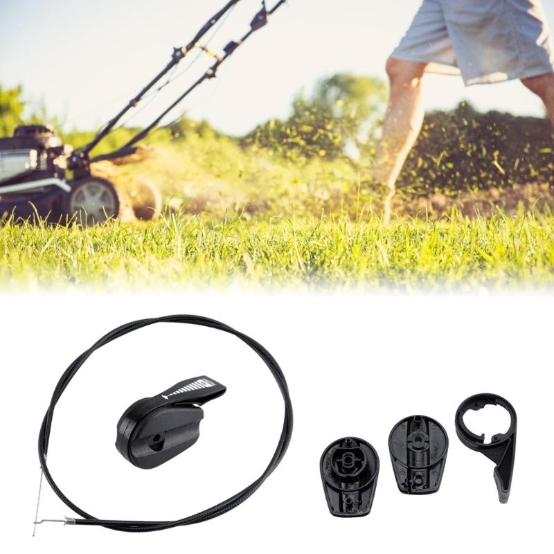 Lawns Mower Throttle Cable, Universally 65inch String Trimmer Throttle Control Cable Switch Control Replacement