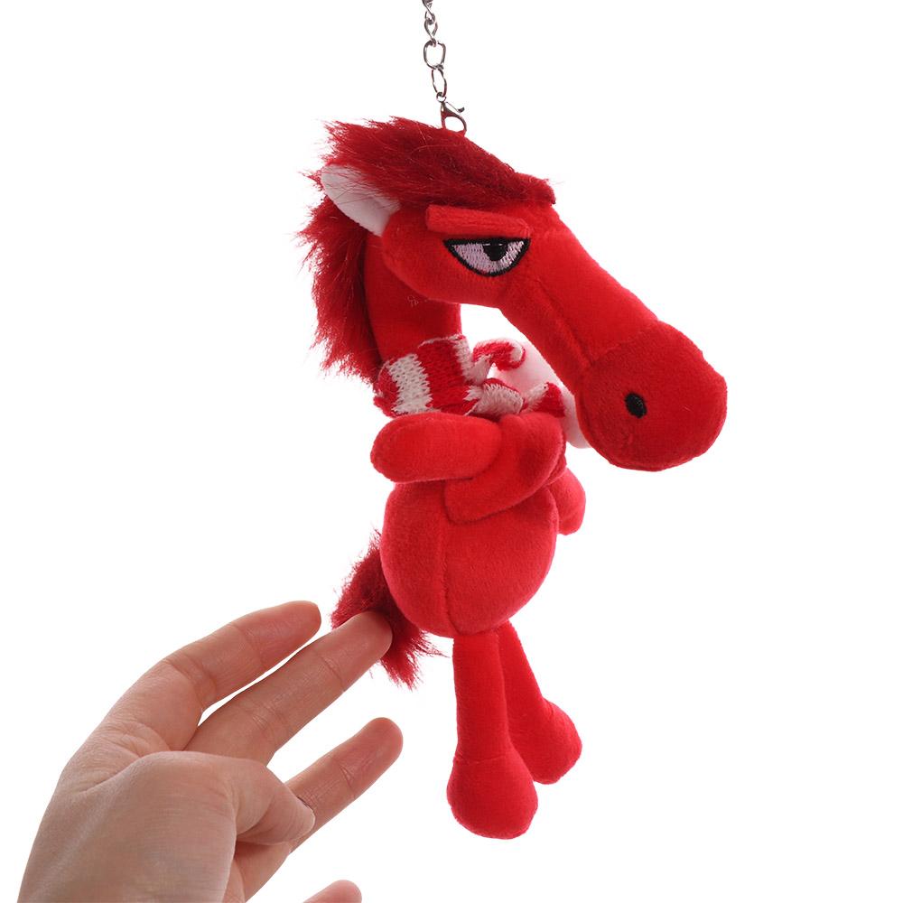 Craftsmanship Horse Keychain Fantasy Style Simulation Horse Toy Pony Plush Doll Christmas Gift