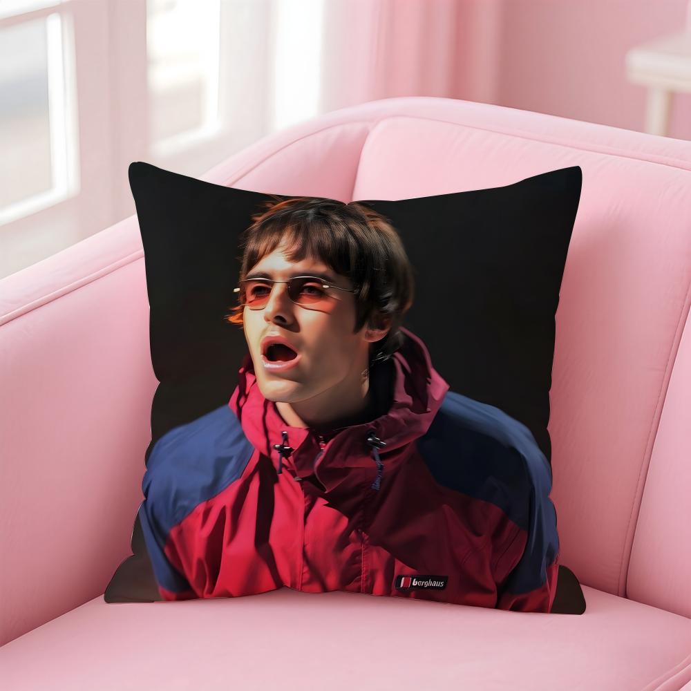 L-Liam Gallagher Singer Cushion Cover Comfortable Reversible Pillow Cover Ideal For Car Sofa Bedroom & Beyond