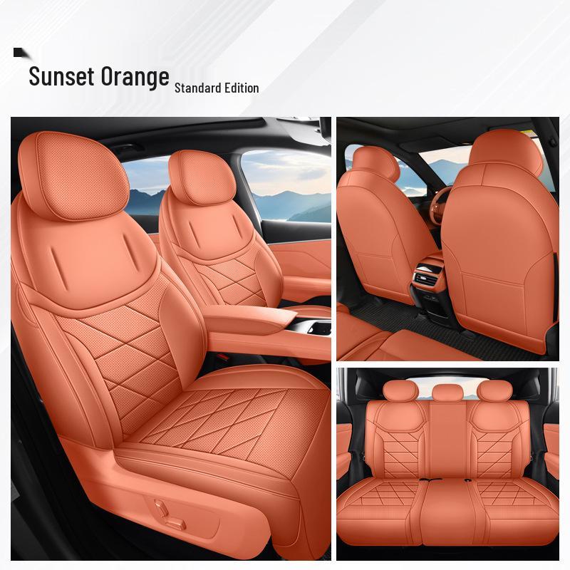 Full Leather Car Seat Covers for 2025 Changan Deepal S05, 5-Seater, All-Season, Full Coverage