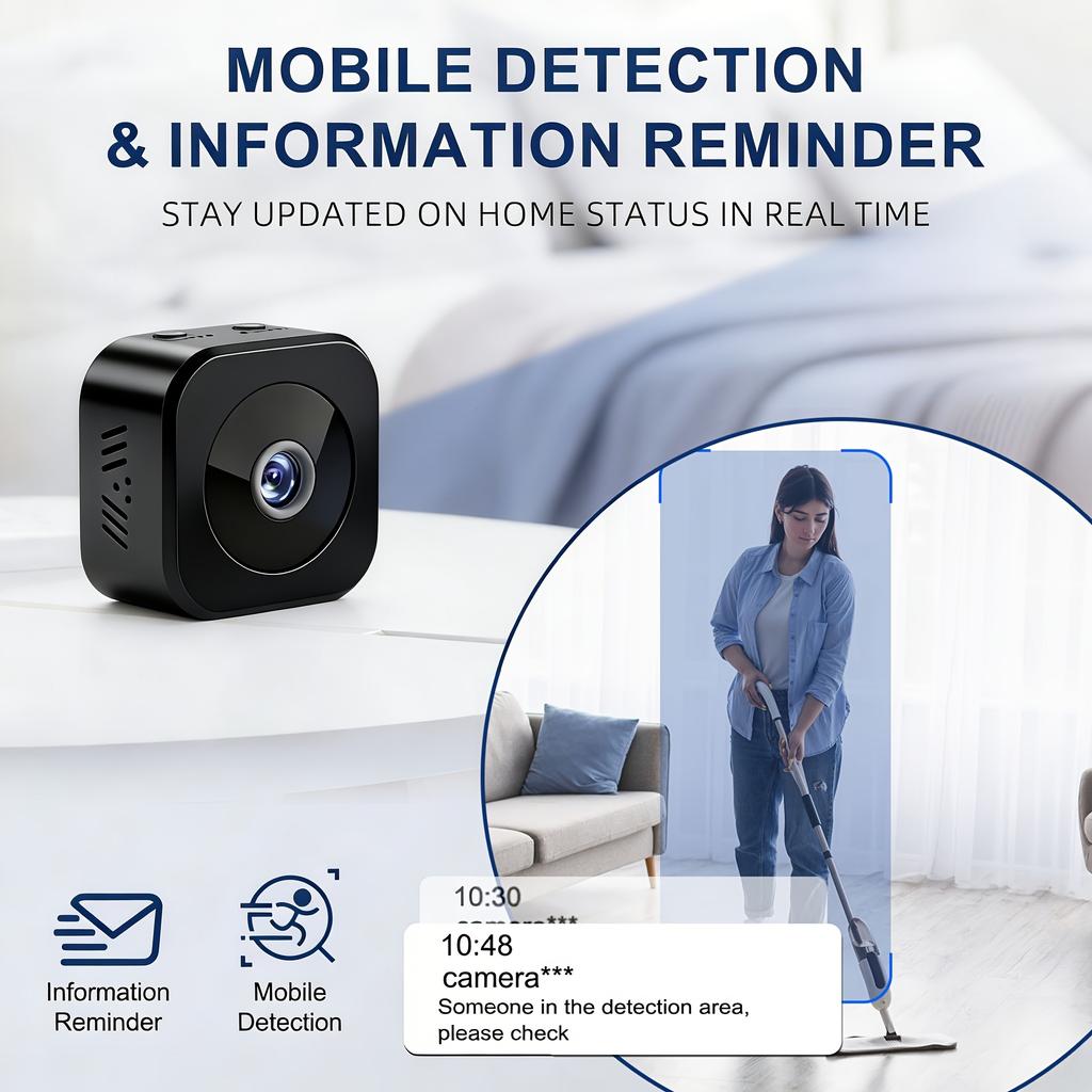Mini Monitor Intelligente HD Wifi Telecamera di Sorveglianza Video Vocale Registratore DV Telecamera di Sicurezza Wireless Occulta da Interno Piccola Telecamera per Babysitter