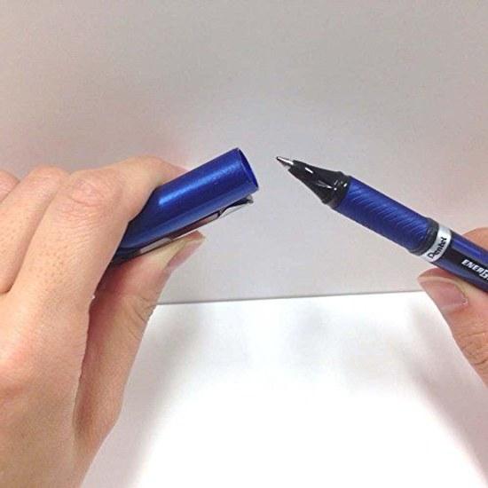 Pentel Ballpoint Pen Gel Ink EnerGel Euro 0.7mm Blue Barrel XBL27-A Black 5 Pieces