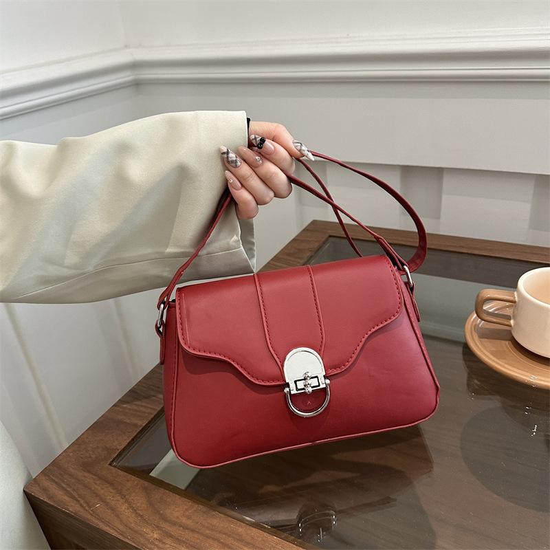Retro Niche Design Shoulder Messenger Bag 2025 Spring New Versatile Ins High-end Commuter Small Square Bag Women