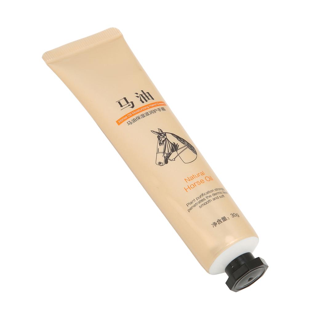 Nourishing Hand Cream Natural Horse Oil Deep Moisturizing Healing Hand Cream for Extra Dry Skin 30g 1.06oz