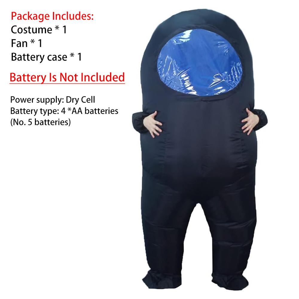 Inflatable Space Suit Costume Adult Astronaut Theme Blow Up Funny Costume for Cosplay Carnival Halloween Christmas Party