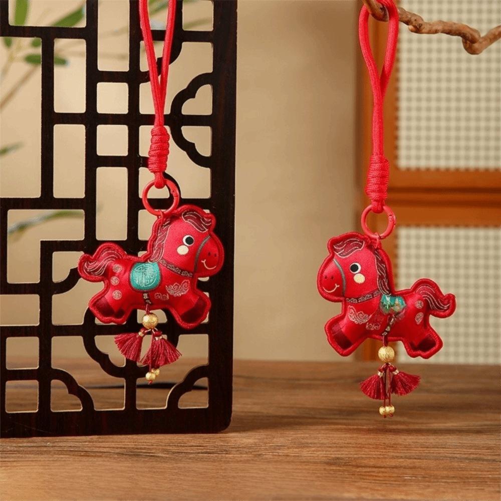Year of The Horse Chinese New Year Decoration Multicolor Year of The Horse Hanging Decoration  Gift