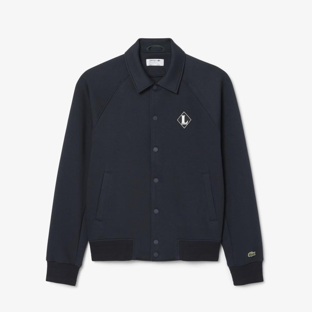 Lacoste Men's L Badge Raglan Sleeve Collar Sweat Jumper BH0721-56G350