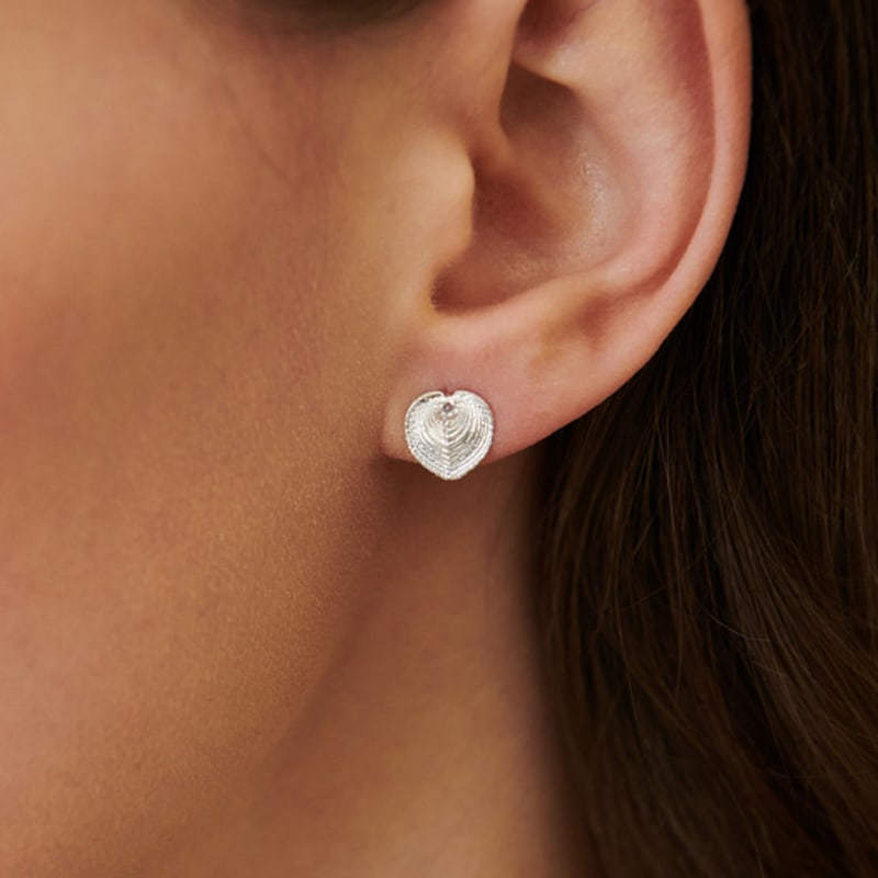 cotoit Heart Shell Earrings S(9mm)