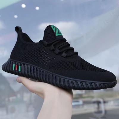 2025 Spring and Autumn Breathable Fly-woven Men's Shoes Sports Shoes Trendy Men's Casual Trendy Shoes New Korean Version of Versatile Shoes