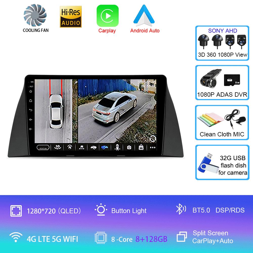 Car Radio Android 14 Wireless Carplay Auto For Chery Tiggo T11 2005-2020 Multimedia Video Player Navigation GPS WIFI 4G Stereo