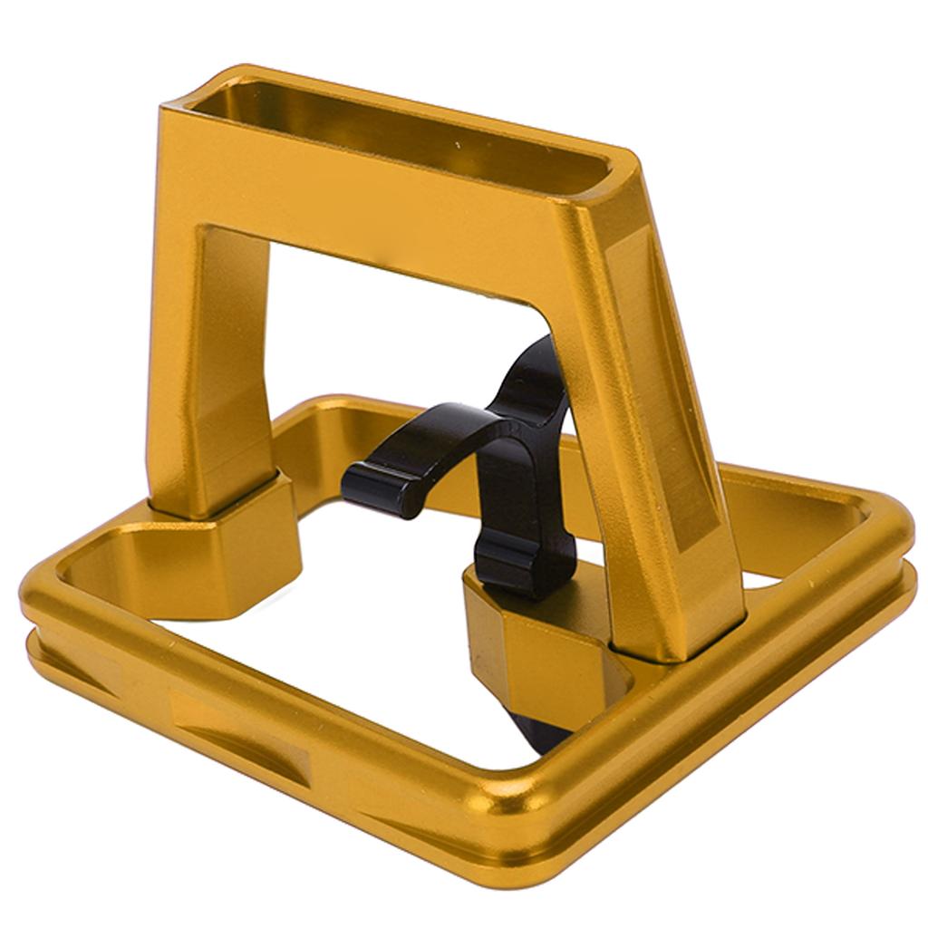 Folding Bike Front Carrier Adapter Aluminium Alloy Hollow Carved Mount Base for Poday Gold
