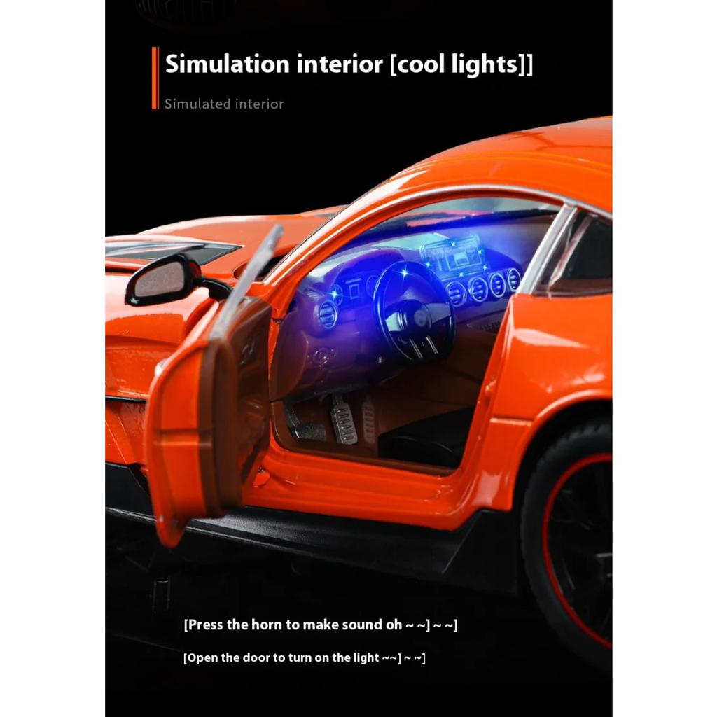 1/18 BENZ AMG cool sports car alloy model, cool sound and light, simulated interior, restore details, exquisite desktop ornaments