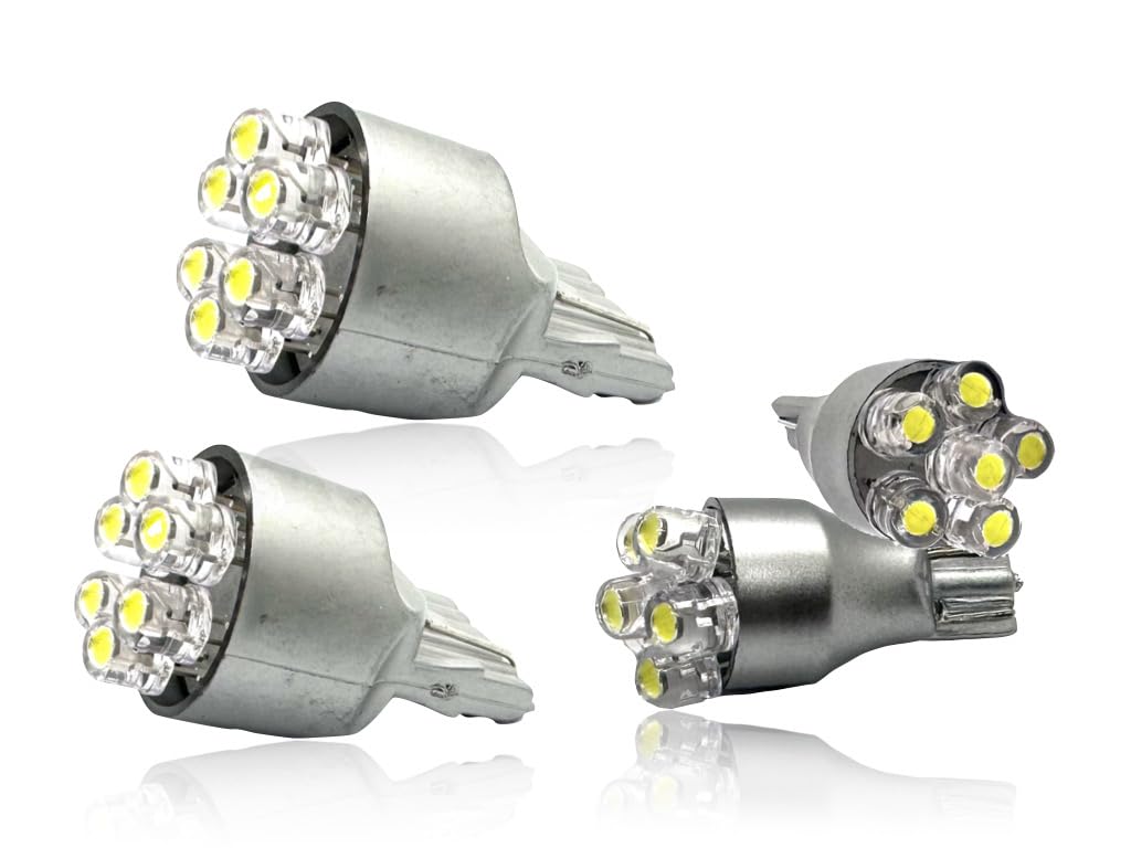 

Sai LED Kobo Position and Reverse Lamps for Toyota Corolla Nichia LED T16 and Set of Vehicle Inspection Made in Japan and Position Lamp Cross, 3-Year