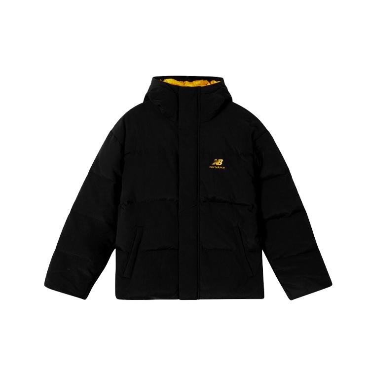 New Balance Warm Down Jacket Asia Sizing 'Black Orange' Men's AMJ04347-BK