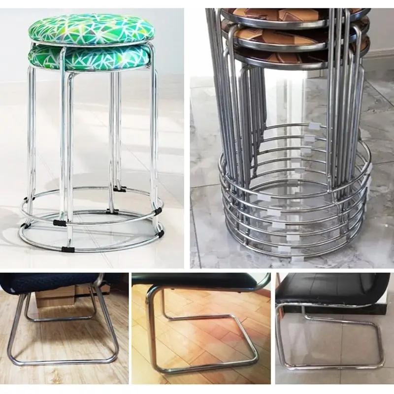 10pcs U Shaped Floor Surface Glides Furniture Feet Plastic Rectangle Non-Slip Chair Legs Caps Floor Protector Chair Furniture Foot Pads Covers for