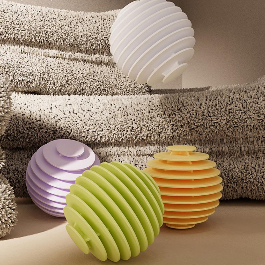 Anti-tangle Oval Laundry Balls Solid Cleaning Balls Household Washing Machine Laundry Balls Reusable Clothes Cleaning