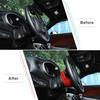 For Dodge Challenger Charger 2015+ Steering Wheel Base Upper Trim Red Carbon