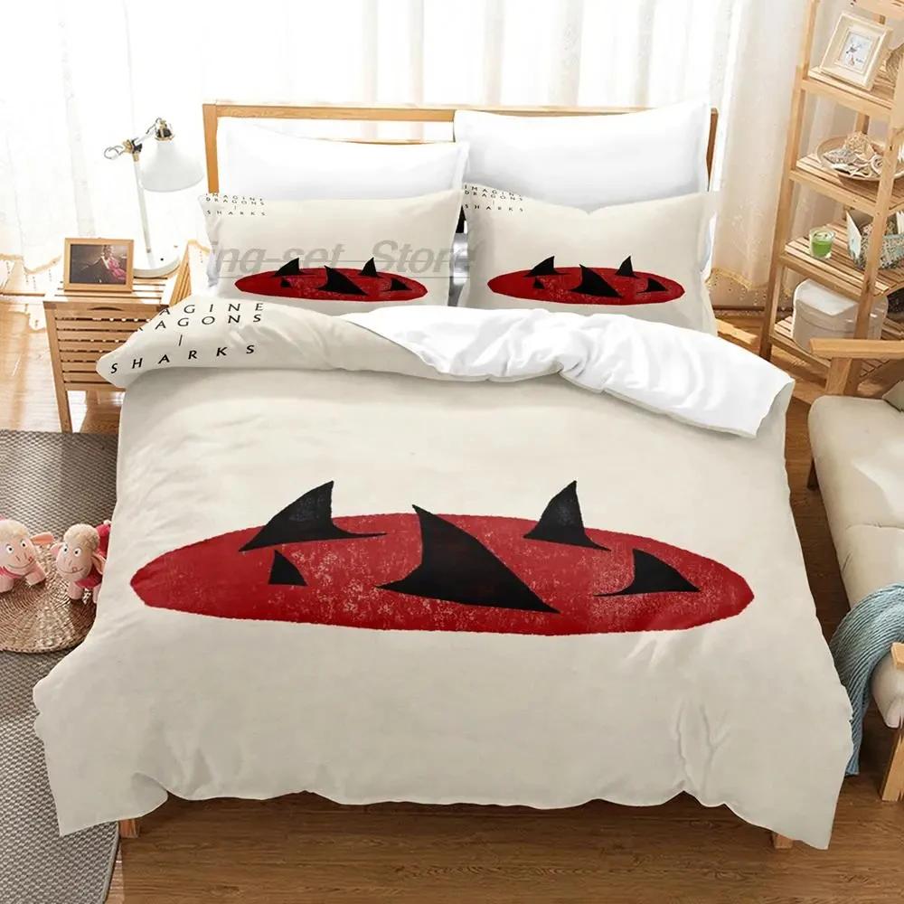 Imagine Dragons Single Double 3D Printed Bedding Set For Boys Bedroom Queen King Size Quilt Cover Pillowcase