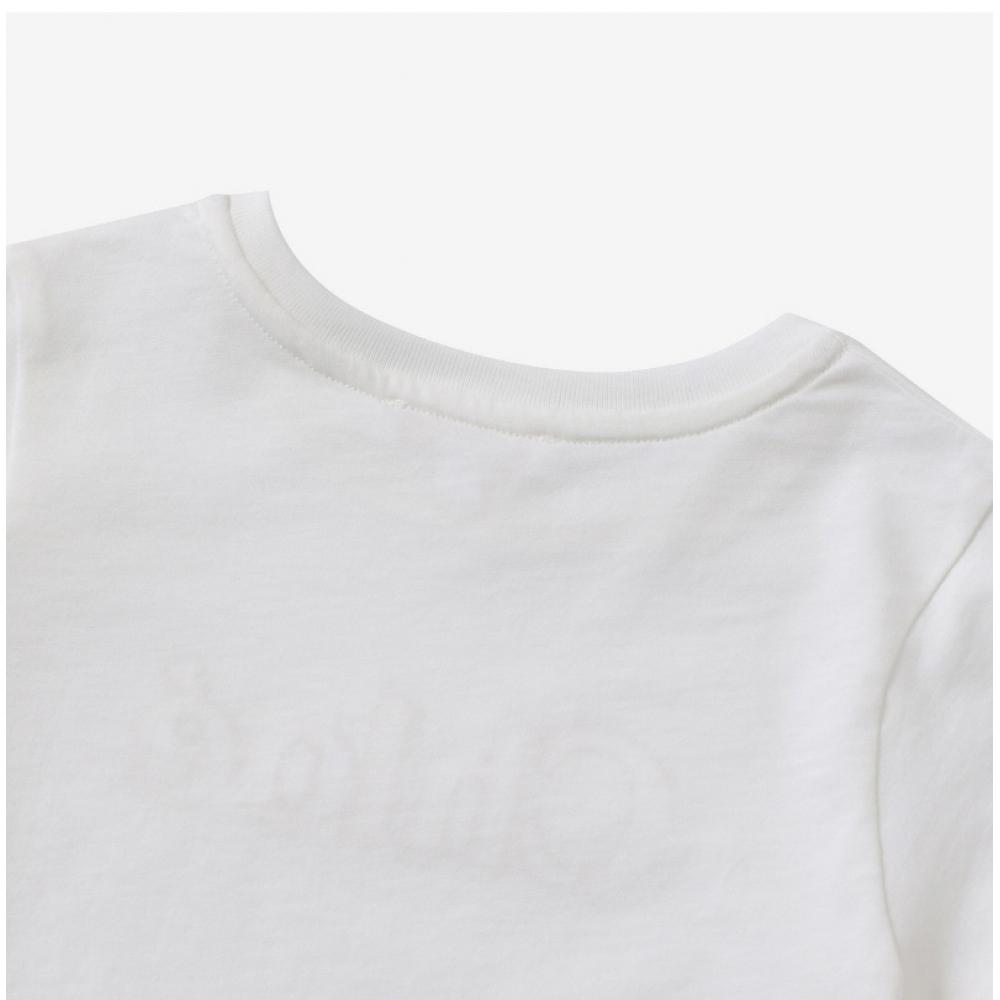 Chloe C20110 117 Logo Embroidery Kids Short Sleeve Tee