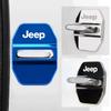 4Pcs Metallic Door Lock Buckle Protection Shell Car Interior Decoration Items for Jeep Wrangler Grand Cherokee Compass