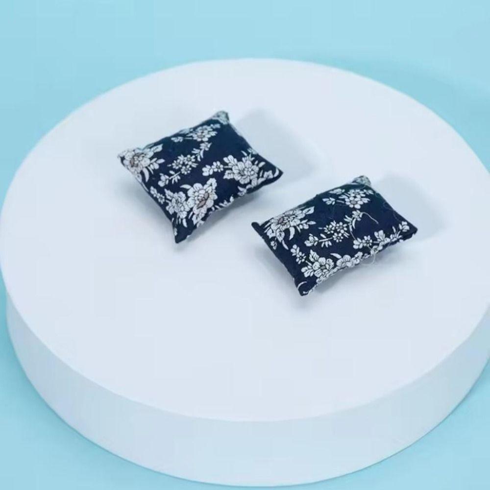 Cute 1:12 Dolls Sofa Pillows Set 8*6.5*7.5cm Miniature Doll House Accessories  Children Toys Gift