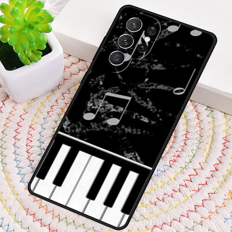 Piano Keys Musical TPU Phone Case For Samsung Galaxy Note 10 Pro S26 S25 S24 S23 S22 Ultra Plus S21 FE S20 Shockproof Cover