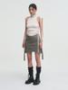TUOMIO Micro Mini Cargo Skirt [Khaki]