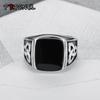 US Größe 7 bis 15 Vintage Punk Stil Silberfarben Titan Edelstahl Irischer Knoten Ring für Männer Frauen Retro Schmuck