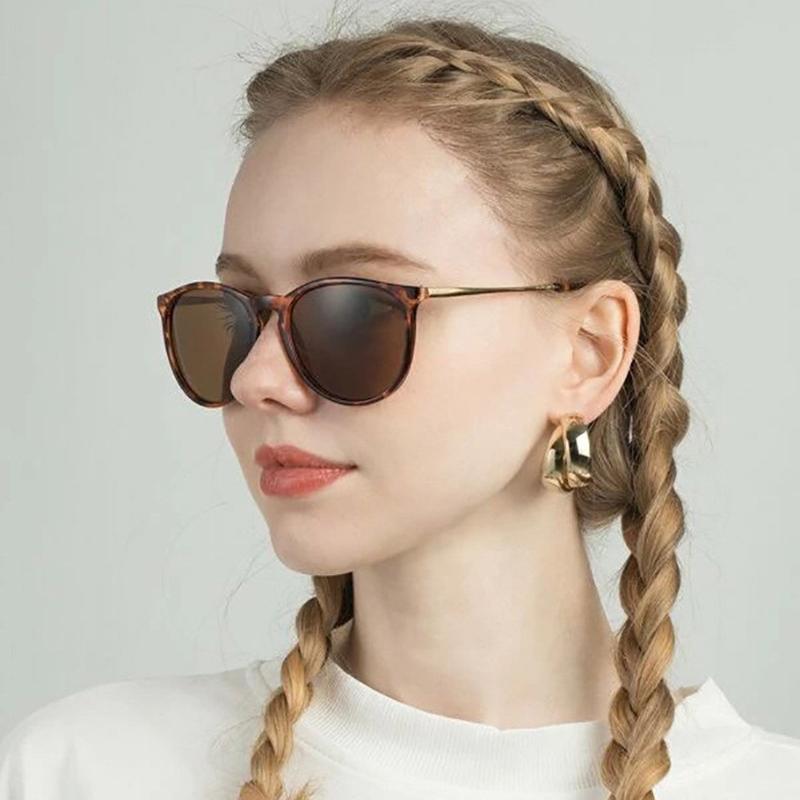 Popular Metal Frame Vintage Sunglasses Women Men Round Sun Glasses Eye Glasses For Male Female Reflective Film Sunglasses