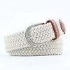 Men and Women Pin Buckle Canvas Belts, Thin Elastic Elastic Belts, Young Students Knitted Canvas Belts