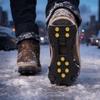 10 Steel Studs Snow Grips Durable Steel Anti-Slip Crampons Long-lasting Traction Cleats  Hiking