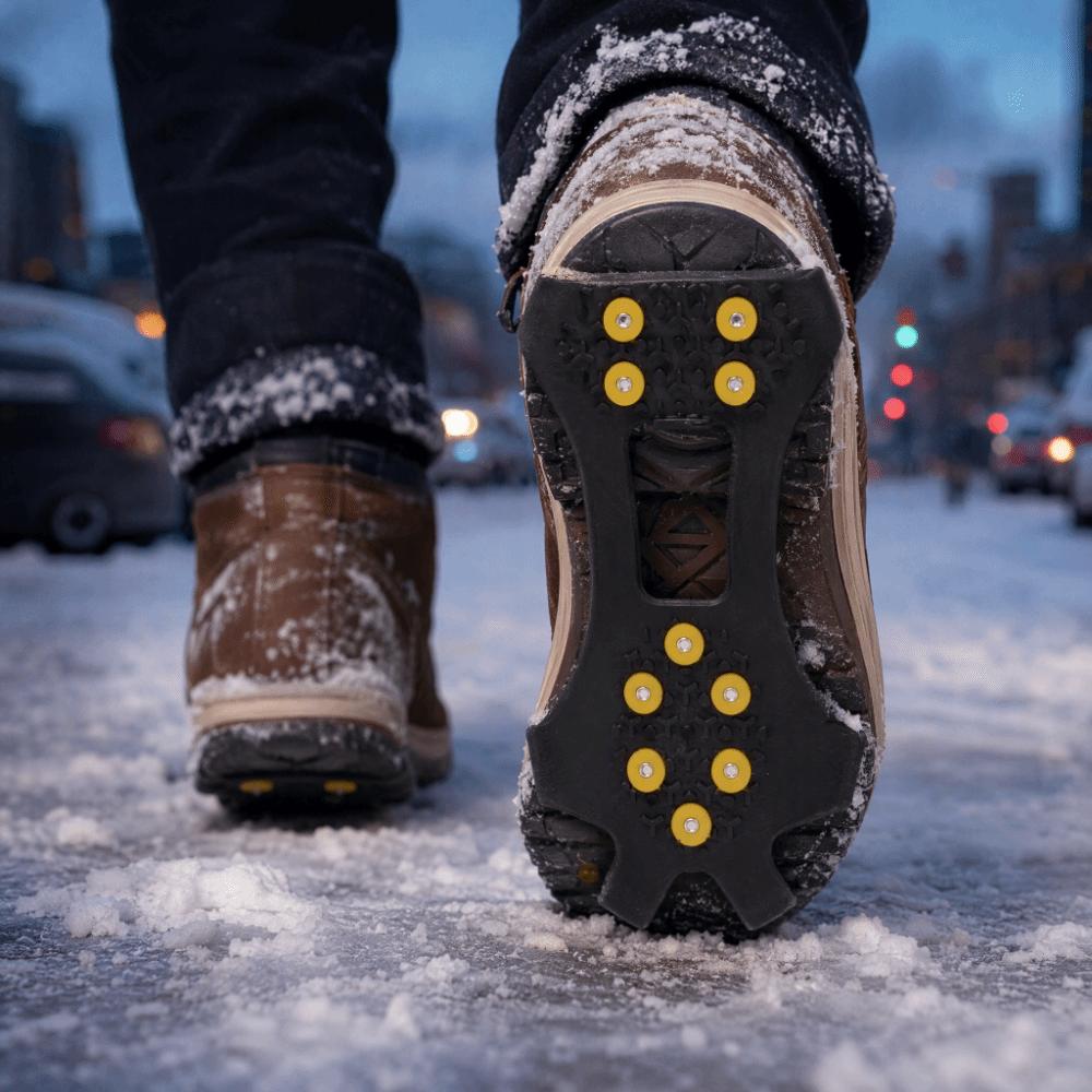 10 Steel Studs Snow Grips Durable Steel Anti-Slip Crampons Long-lasting Traction Cleats  Hiking