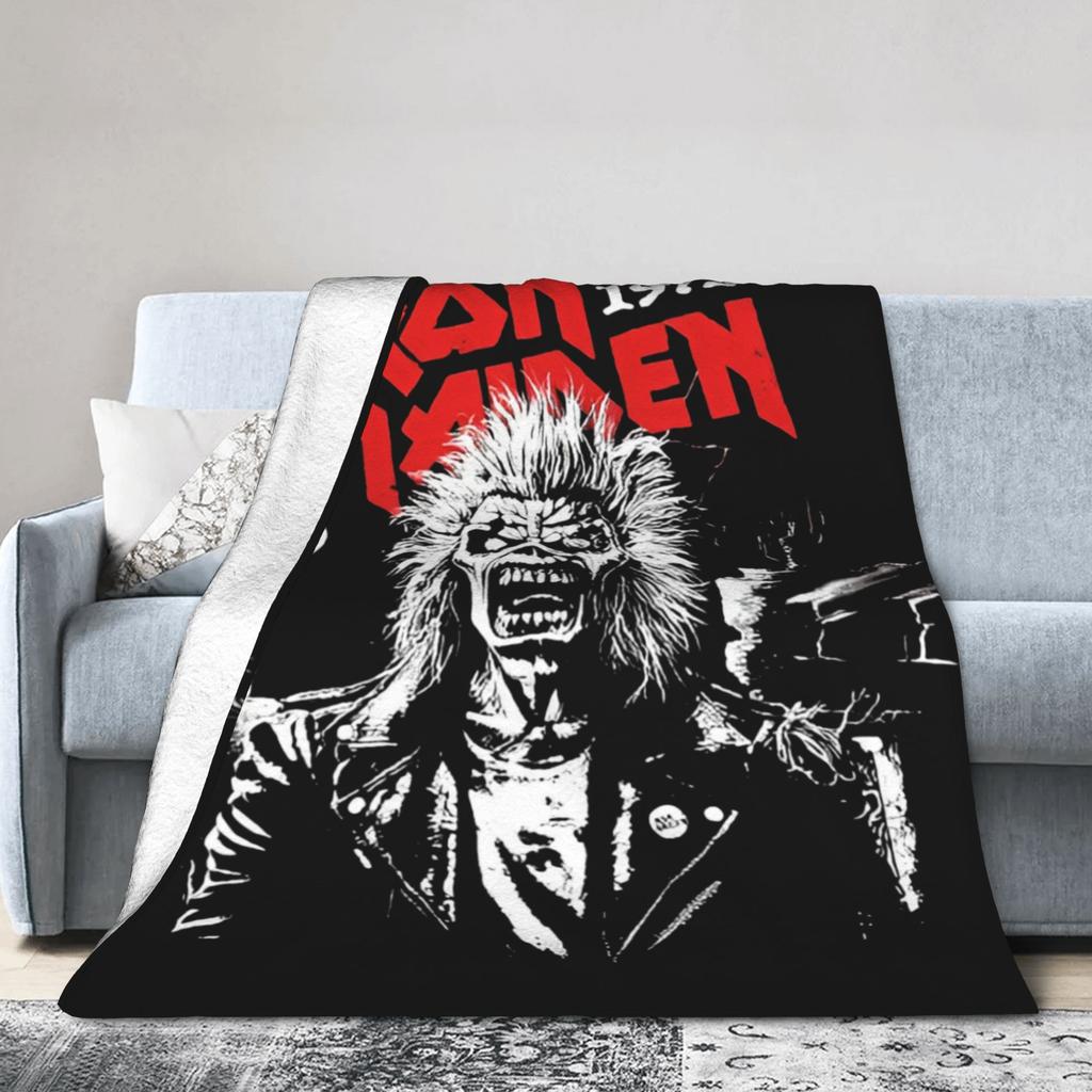 Deka pro členy kapely I-Iron M-Maidens Tour 2025 na pohovku Měkká huňatá plyšová deka Více velikostí Přehozy na postel pro všechna roční období