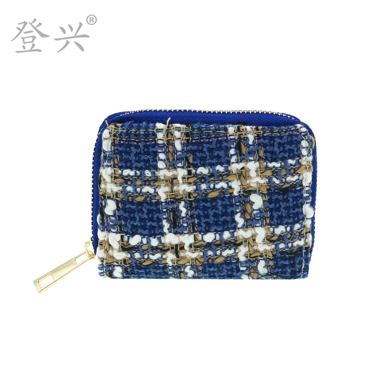 

Новый этнический стиль, плетеная веревка, короткая молния, маленький кошелек, кошелек.