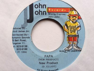 7inch Record NEW PRODUCT - Papa NONE John John Recor 1996 Jamaica Reggae, Ska & Dub Used