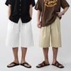 Onl Men Linen Shorts White 7 Length