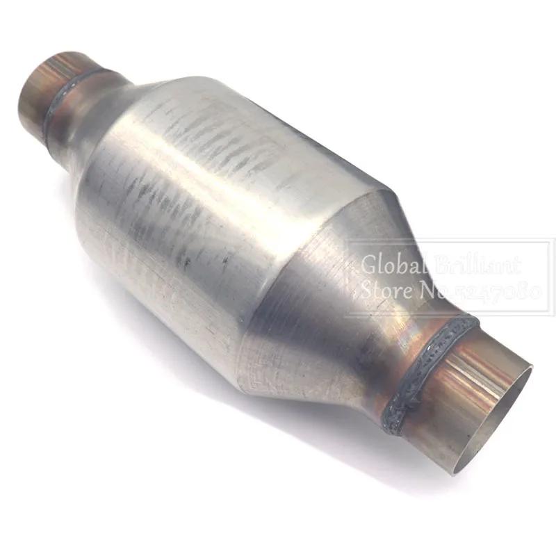 2 Inch /2.5 Inch EURO 1 400 Cpsi  High Flow Racing Catalytic Converter With Ceramic Substrate Catalyst Total Length 25.8cm