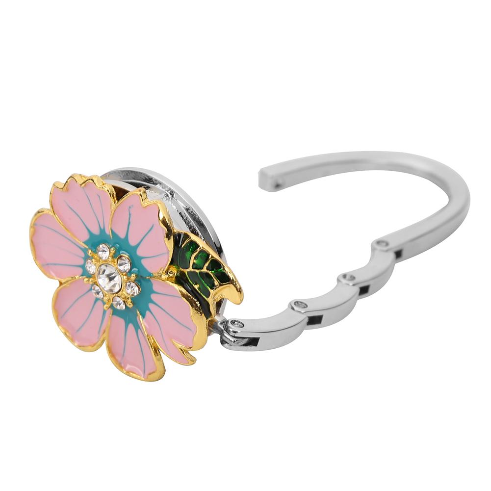 Flower Portable Handbag Bag Hanger Hook Fashion Purse Holder Unique Bag Parts Accessories Instant Bag Hanger for Table Desk