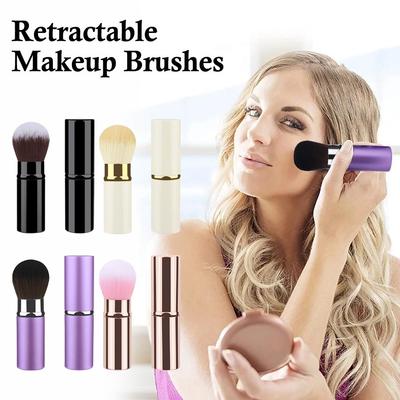 1pc Retractable Brush Makeup Brush Powder Blusher Powder Cosmetics Tools Makeup Mini Multi-func B2W3