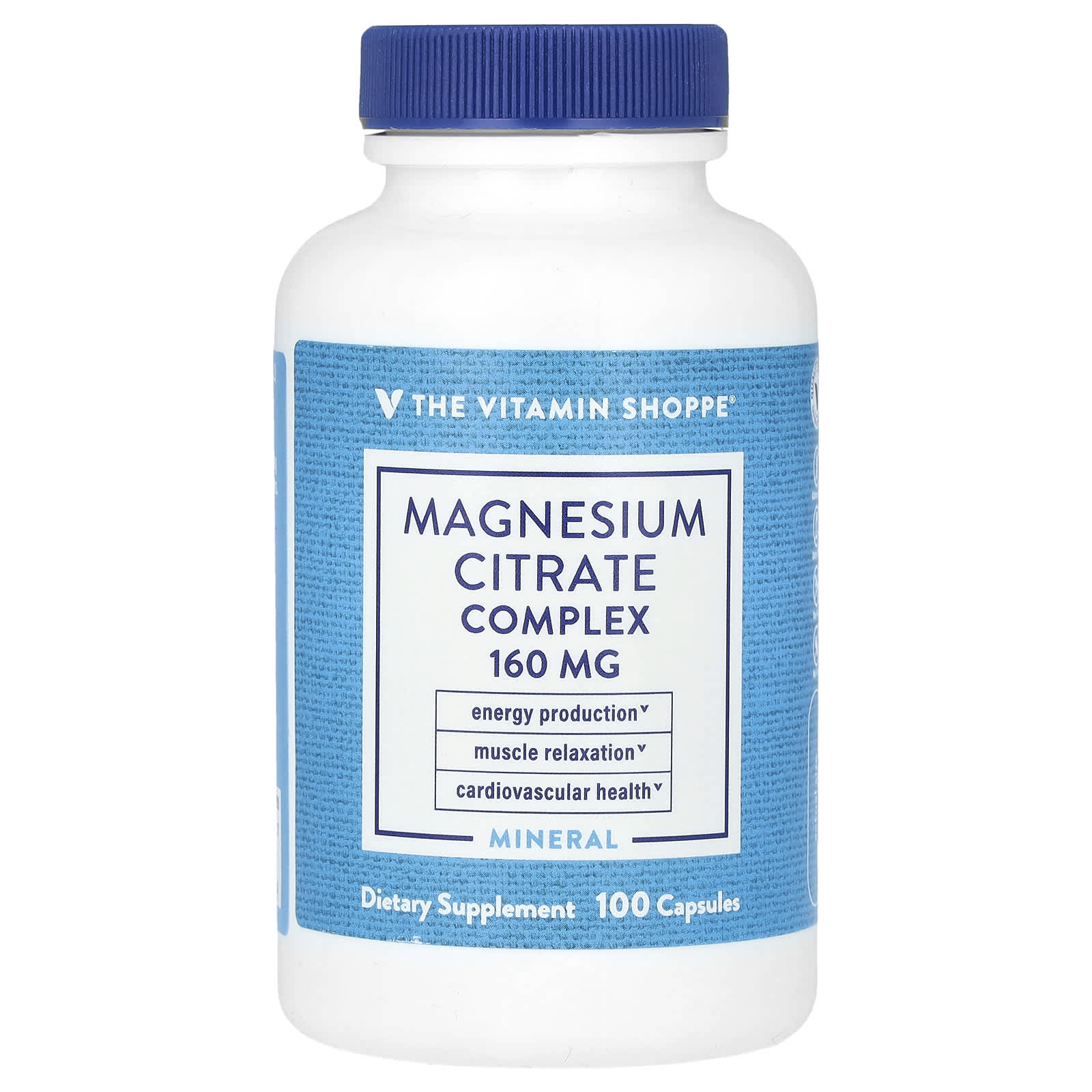 

The Vitamin Shoppe, Magnesium Citrate Complex, 160 mg, 100 capsules