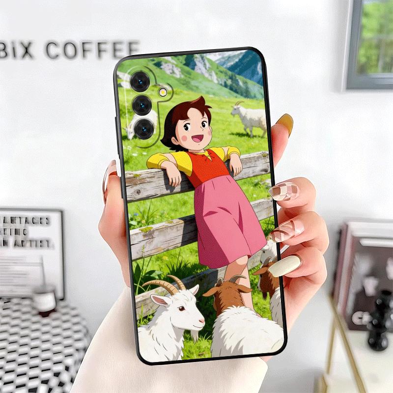 Heidi Cartoon Cute Soft Phone Case for Samsung A17 A37 A57 A16 A26 A36 A56 A15 A25 A35 A55 A14 A24 A34 A54 A13 A23 A33 A53 A52 A