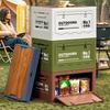 Outdoor Camping Aufbewahrungsbox mit faltbarem Design für Auto-Organizer und Campingausrüstung