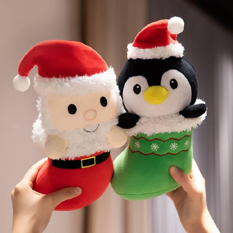 Boots Christmas Elf Plush Toys Cartoon Animal Stuffed Doll Room Decoration Gifts