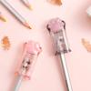 1pcs Cute Paw Pencil Sharpener Mini Transparent Cartoaon Kitties Manual Sharpeners Stationery School Kids Gift Reward