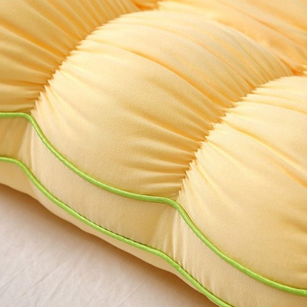 Fluffy Quilted Cooling Pillow Skin-friendly Neck Support Pillow Creative Sleeping Pillow  Hotel