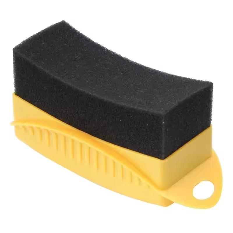 

Waxing Sponge Brush With Cover Car Motorcycle Wheel Polishing ABS Washing Cleaning Tire Contour Dressing Applicator Detail Clean жовтий
