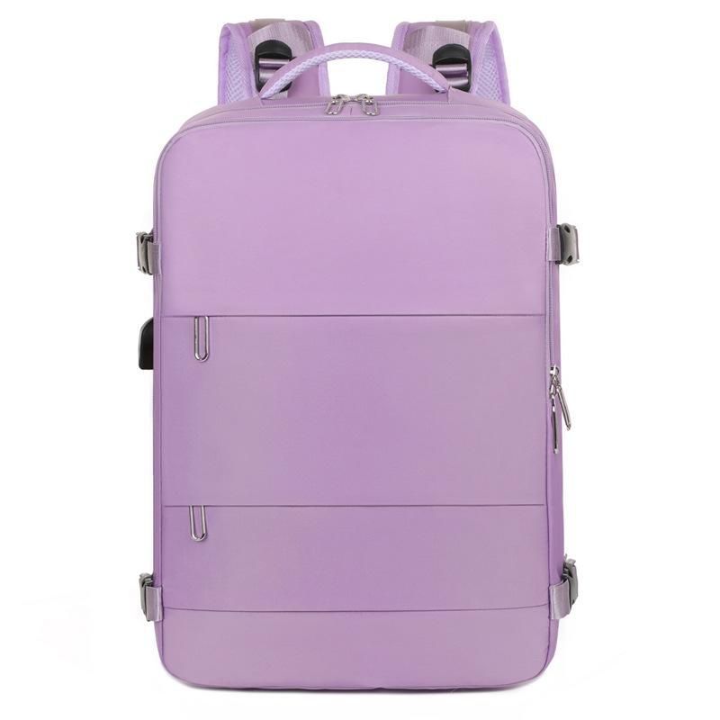 

New Men s and Women s Backpacks with Large Capacity, Multi-Layer Dual Zipper, Casual Travel Bags, Laptop Backpacks фіолетовий