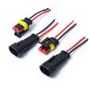20/10pcs Waterproof Automotive Male Female Electrical Connectors Plug 2-Pin Way with Wire for Car Motorcycle Scooter Marine