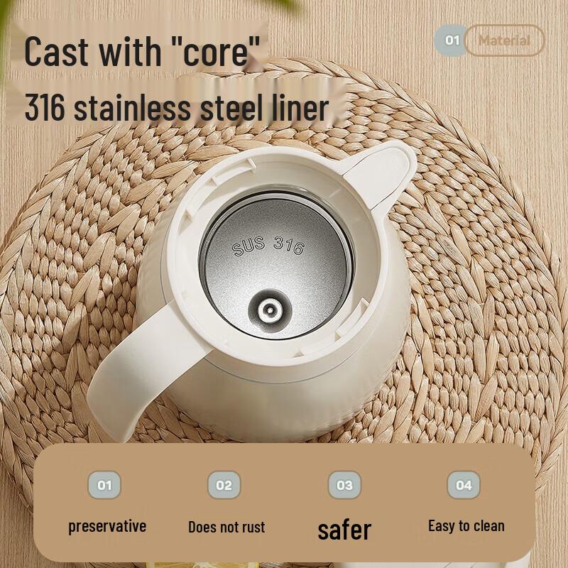 RELEA Clear Glow 316 Stainless Steel Thermos Kettle 1.5L