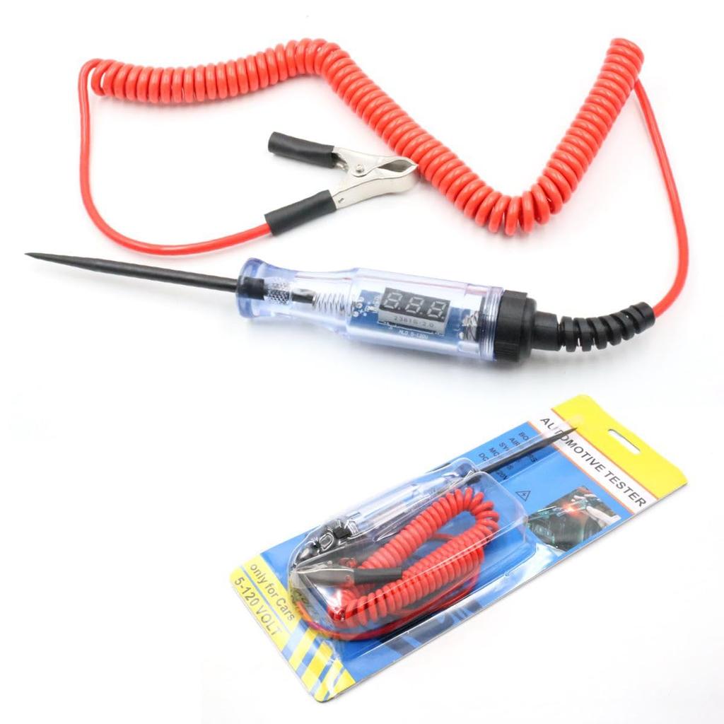 Winova Automotive Circuit Voltage Digital Voltage Tester with DC LED Auto Polarity Vehicle Diagnostic Tool for Automotive Maintenance Tester, Pen-Type
